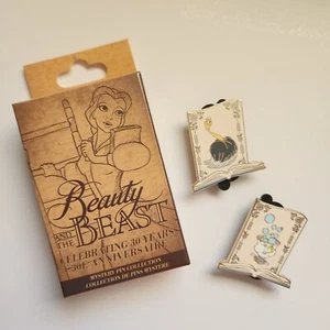 Disney Die Schöne und das Biest 30 Jahre Jubiläum Mystery Pin Chip Staubtuch NEU - Bild 1 von 6