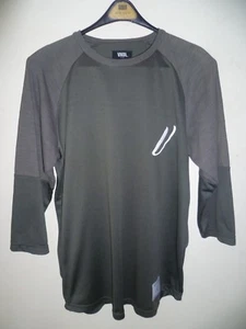 VNDL Men's Vandal Collective Size M 3/4 Sleeve Raglan Baseball V Logo Gray Tee - Picture 1 of 8