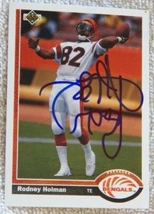 Cincinnati Bengals Rodney Holman Signed 1991 Upper Deck Card Auto - Picture 1 of 1