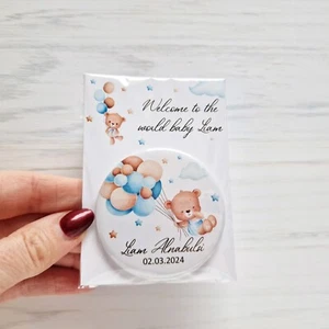 20/50 pcs Baby Souvenir Welcome to the world Keepsake Newborn Fridge magnet - Bild 1 von 7