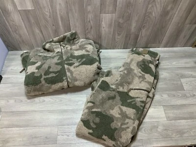 Cabela's Berber Fleece 4Most WindShear Hooded Pullover & Pants Camo Set Size XL - Image 1 of 4