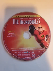 The Incredibles Full Screen Loose Disc DVD Disney 2 Discs - Picture 1 of 4