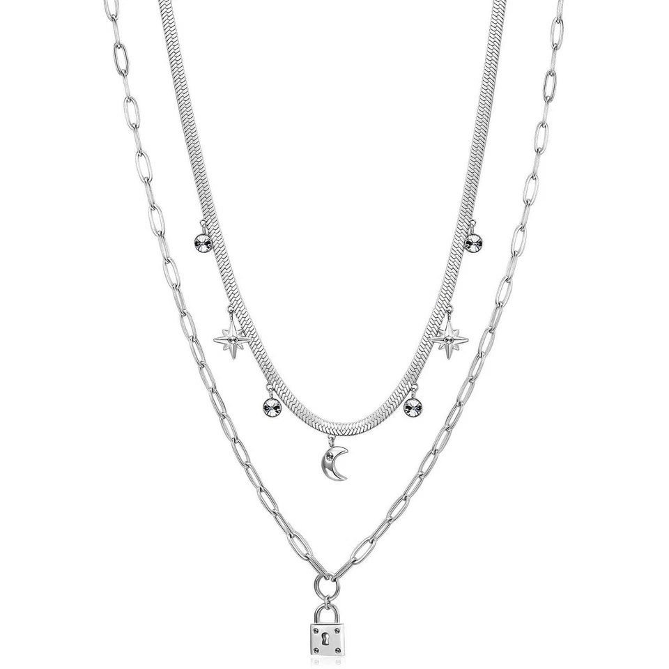 Brosway Collana Donna Chant doppio Filo Lucchetto Bah47