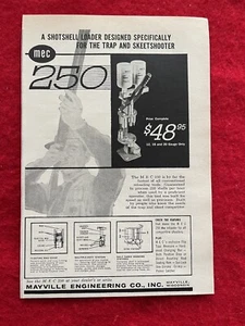 Vintage 1960 Print Ad MEC Mayville Engineering Co. Shot shell Reloading #250 - Picture 1 of 7