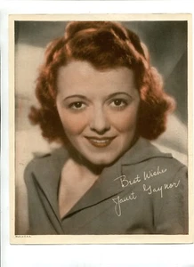 Vintage Movie Star Fan Photo JANET GAYNOR - Picture 1 of 1