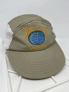 Vtg USA Made American Sportsman World Class Fisherman Snapback Hat  - Picture 1 of 7