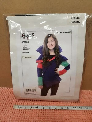Charades "Chaqueta de Bruja Pequeña" Disfraz de Halloween Niñas Talla L Chaqueta de Bruja NUEVO Foto 1 de 3