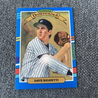1991 Donruss - Diamond Kings Dave Righetti #21 Has White Stripe on Right Border - Изображение 1 из 4
