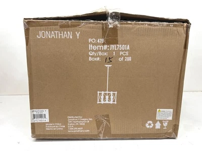 Jonathan Y Ferme 16 pulgadas Colgante de granja de bronce/marrón frotado con aceite de 3 luces Foto 1 de 4