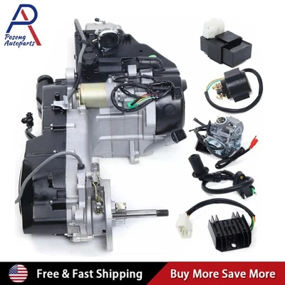 Long Case 150CC GY6 Single Cylinder 4-Stroke Scooter Complete Engine Motor - Image 1 of 4