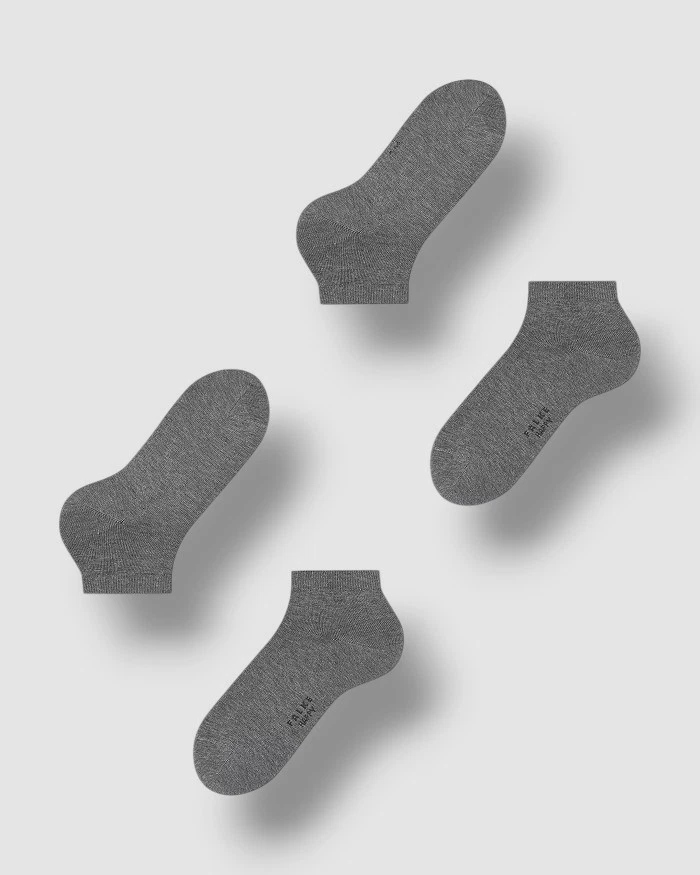 Falke Para Hombre Gris Mezcla Sólida Lana 2 Pares Corte Bajo Happy Vestido Calcetines Talla 9.5-12 Foto 1 de 1