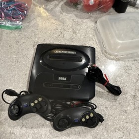 SEGA Genesis Console Black Includes 2 Controllers Component RCA