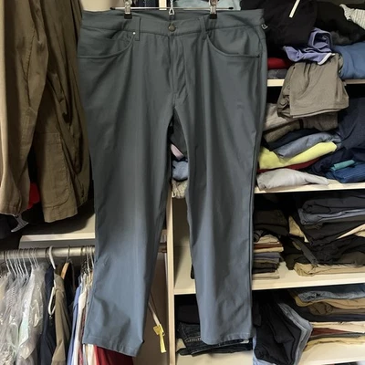 Lululemon Logo ABC Blue Casual Pants Men's Sz 38 x 28 - Image 1 of 4