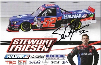 2025 SIGNED! 2025 STEWART FRIESEN #52 NASCAR CRAFTSMN TRUCK "HALMAR" POSTCARD! - Image 1 of 2