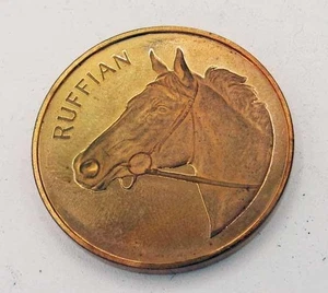 Ruffian 1.5" Commemorative Medal Coaching Club American Oaks Thoroughbred Horse - Picture 1 of 2