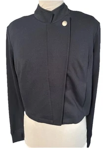 Cabi 6259 Women’s Size Medium Navy Full Zip Lightweight Knit Jacket - Picture 1 of 8