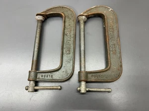(W) VINTAGE CRAFTSMAN 6" C Klemme 66676 formbar - 2er-set - sehr guter zustand - usa - Bild 1 von 5