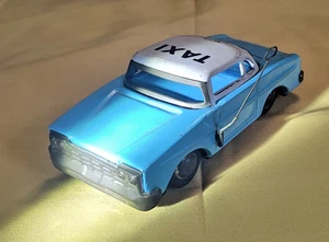 🚕 Blechauto Taxi Limousine MF 713 Blau Vintage Retro Friktion Blechspielzeug  - Bild 1 von 10