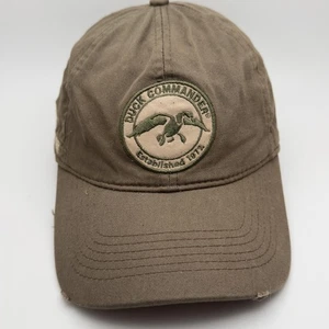 Duck Commander Mütze Kappe Riemen hinten braun Patch Canvas bestickt Jagd Herren - Bild 1 von 5