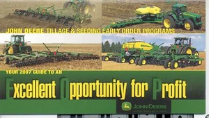 2007 John Deere Tillage Seeding Early Order Booklet NEW - Picture 1 of 1
