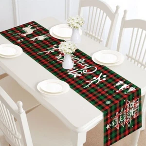 Christmas Holiday Decoration Tablecloth Kitchen Dinner Table Runner - Picture 1 of 1