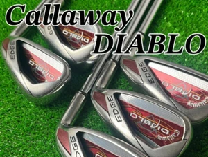 Callaway DIABLO EDGE Iron Set 6pcs (5–PW) Diablo Steel Shaft Flex UI USA Model - Picture 1 of 9
