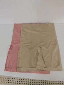 Breezies Seamless Long Leg Control Panties Set of Two-Nude/Pink-Large-A305912 - Picture 1 of 1