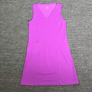 TOAD & Co Aquaculture Racerback Tank Dress Women Pink Stretch Active Zipper - Picture 1 of 12