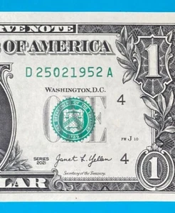 25 February 1952 : D 25021952 A BIRTHDAY Note $1 One Dollar Bill *Uncirculated* - Picture 1 of 3
