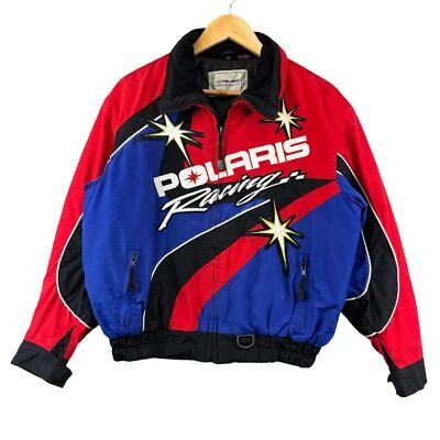 Vintage 90s Polaris All Over Print Racing Jacket Streetwear Automotive S - Image 1 of 4