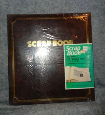 DE COLECCIÓN WOOLWORTH ÁLBUM DE RECORTES ENCUADERNADO EN POSTE (30 HOJAS = 60 PÁGINAS) 11 3/4" X 12 3/8" NUEVO Foto 1 de 4