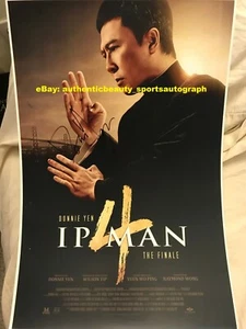 IP MAN 4 THE FINALE DONNIE YEN MARTIAL ART MMA WING CHUN SIGNED 12x18 REPRINT RP - Picture 1 of 1