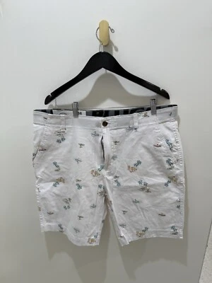 Hawaiian Shorts - Men (Size 38, NWT, White, Blue Yellow & Red) - Image 1 of 3