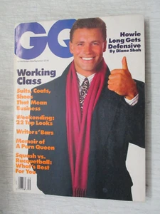 GQ MAGAZINE SEPTEMBER 1987 HOWIE LONG NFL FOOTBALL VINTAGE MENS FASHION NO LABEL - Picture 1 of 2