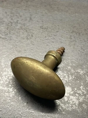 Poignée Bronze Ancienne Olive Porte Meuble Fenêtre Authentique Avec Vis - Photo 1/4