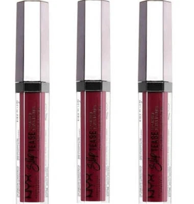 Pack of 3 NYX Slip Tease Full Color Lip Lacquer, Spiced Spell STLL17 - Image 1 of 4