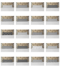 Ambesonne Monochrome Body Pillow Case Cover with Zipper Decorative Accent