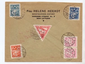 LATVIA 1931 CUBIERTA REGISTRADA A VIENNA - Imagen 1 de 2