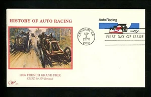 US FDC #U587 Western Silk 1978 Ontario CA Auto Racing Indianapolis Car - Picture 1 of 2
