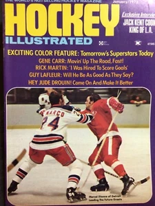 HOCKEY ILLUSTRATED - January 1973 - Red Wings Marcel Dionne cover - EX!!! - Picture 1 of 5