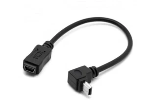 Mini USB 5P 90D Up Down Angled Male to Mini USB 5Pin Female Extension Cable - Picture 1 of 5