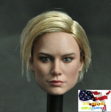 1/6 female Head A Captain Marvel Brie Larson For 12" Figure Phicen hot toys❶USA❶