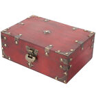  Antique Jewelry Box Sationary Storage Container Coin Organizer with Lock