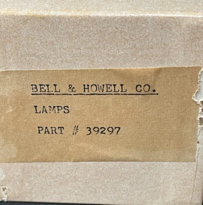 Bombilla de lámpara de proyección vintage Bell & Howell 150W; 21V; DNF; B&H #39297; NUEVA EN CAJA Foto 1 de 4