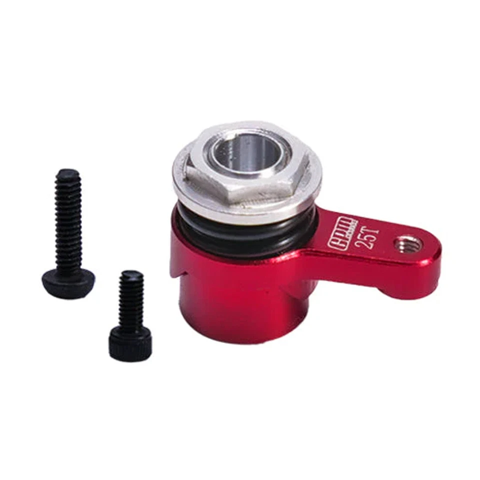 GPM Aluminum 7075 25T Servo Horn w/Built-In Spring Red for Losi 1/18 Mini LMT - Image 1 of 1