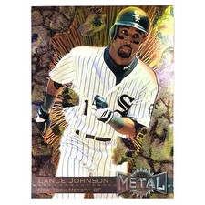 1996 Fleer Skybox Metal Universe Lance Johnson #202 New York Mets MLB