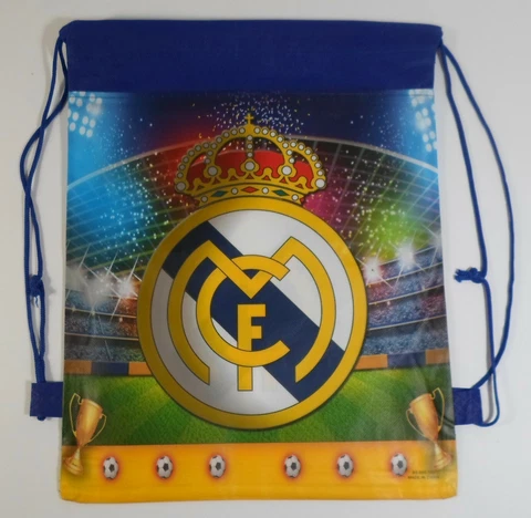 REAL MADRID FC 14'' SHOULDER BAG w/ CORDS UNUSED Cover