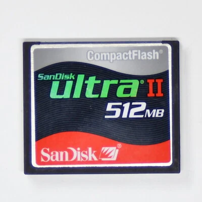 Tarjeta de memoria CompactFlash Sandisk 512 MB Ultra II Foto 1 de 3
