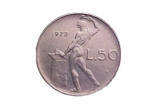 1972 R Italy 50 Lire KM# 95.1 - Nice High Grade Circ Collector Coin! -c3908xux - Picture 1 of 2