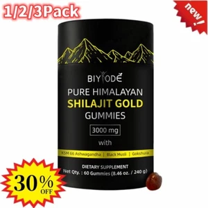 1-3PCS Shilajit Gummies Pure 100%Himalayan Shilajit Resin Natural Supplement~AU. - Imagen 1 de 14